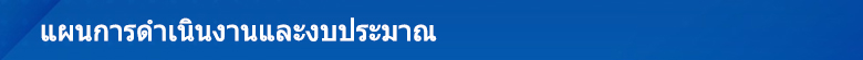 3. แผนการดำเนินงานและงบประมาณ