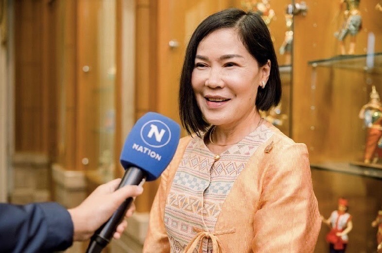 บันทึกเทปสัมภาษณ์ ช่องเนชั่นทีวี สำหรับการดำเนินภารกิจพัฒนาความร่วมมือด้านอุตสาหกรรม ภายใต้กรอบความร่วมมืออนุภูมิภาคแม่โขง-ล้านช้าง
