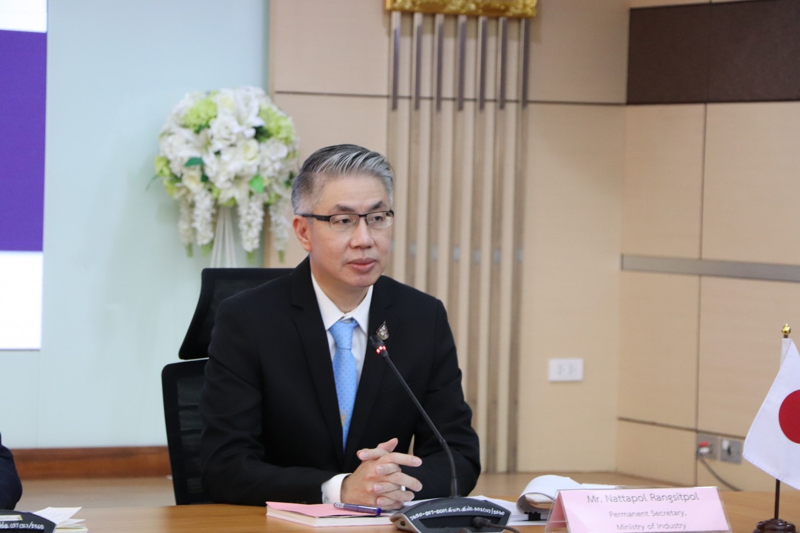 Dr. Nattapol Welcomes and Joins the Discussion with the Japan Business Federation (Keidanren) and Delegation