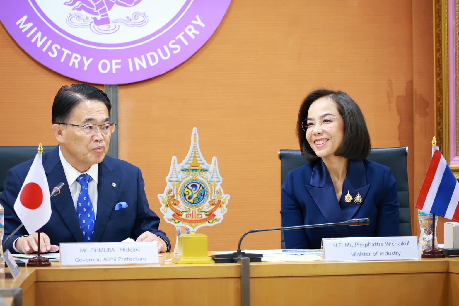 กระทรวงอุตสาหกรรมให้การต้อนรับ ผวจ. ไอจิ ญี่ปุ่น กระชับความสัมพันธ์และความร่วมมือด้านอุตสาหกรรมสานต่อการพัฒนาเทคโนโลยีร่วมกัน เพื่อการสร้างเศรษฐกิจส่งต่อโลกที่มีความก้าวหน้า