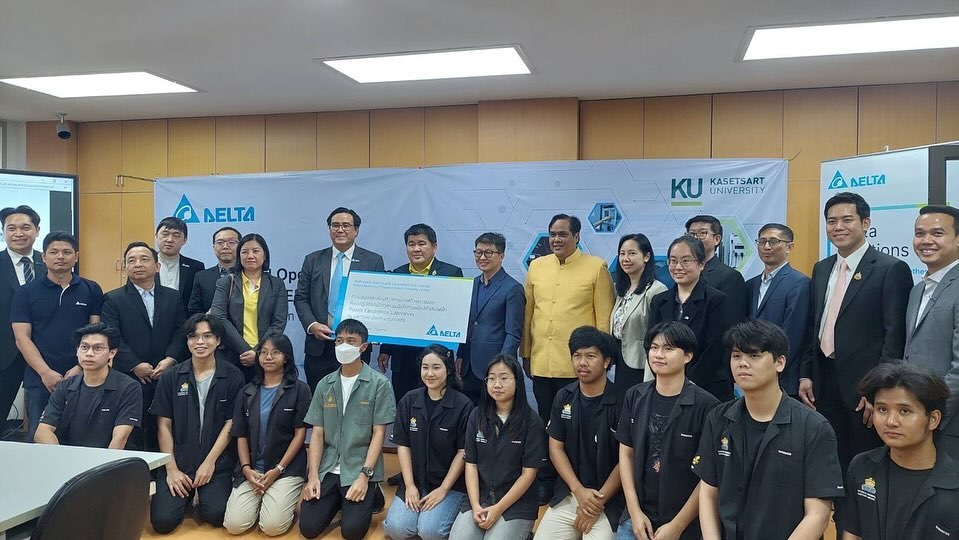 พิธีเปิดห้องปฏิบัติการวิศวกรรมอิเล็กทรอนิกส์กำลัง (Power Electronics Lab) ณ อาคารชูชาติ กำภู คณะวิศวกรรมศาสตร์ มหาวิทยาลัยเกษตรศาสตร์