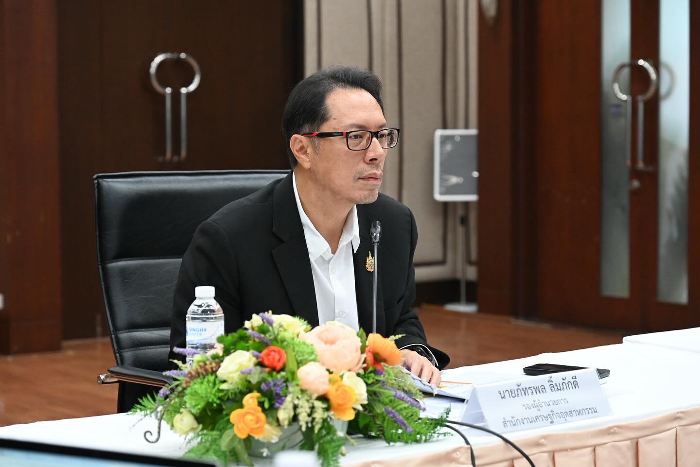 การประชุมหารือความคืบหน้าผลการดำเนินงานและทบทวนแผนปฏิบัติการด้านการพัฒนาอุตสาหกรรมอิเล็กทรอนิกส์อัจฉริยะ ระยะที่ 1 (พ.ศ. 2566 - 2570)