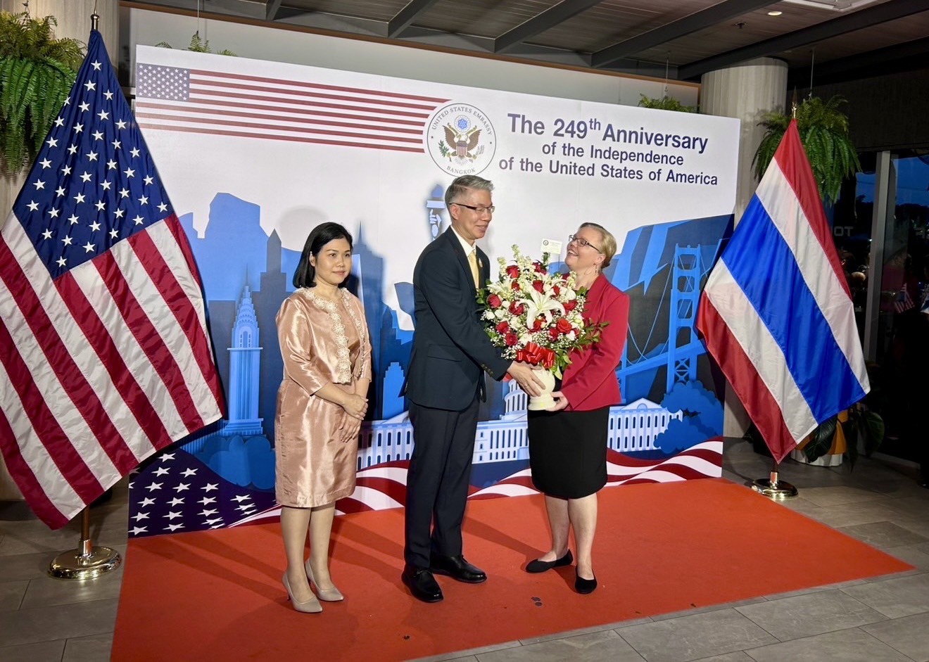 กระทรวงอุตสาหกรรม เข้าร่วมงานวันชาติสหรัฐอเมริกา ฉลองครบรอบ 249 ปี แห่งการประกาศอิสรภาพ  (the 249th U.S. Independence Day) ณ Topgolf Megacity จังหวัดสมุทรปราการ