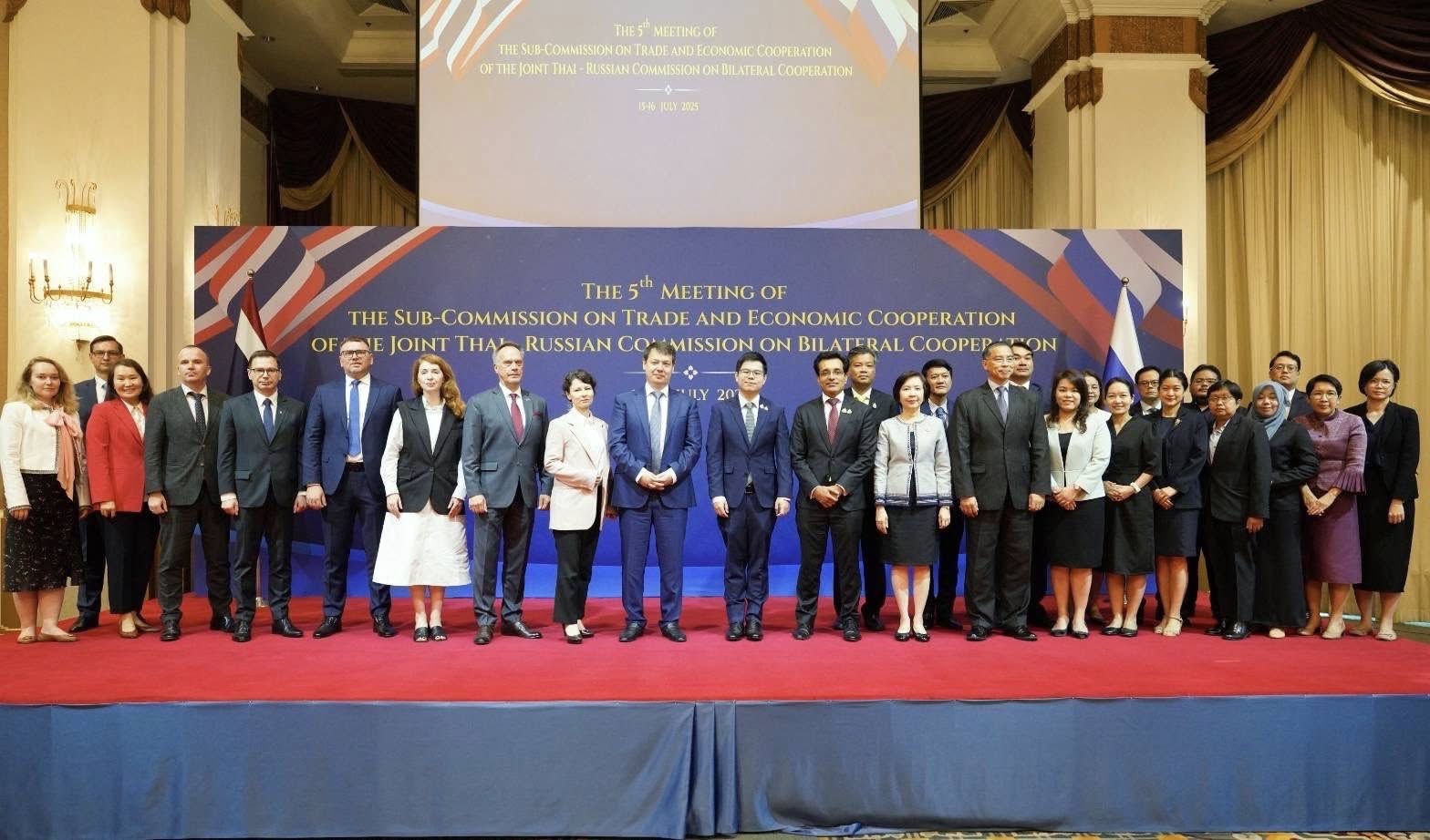 สศอ. เข้าร่วมการการประชุมคณะอนุกรรมาธิการด้านการค้าและความร่วมมือทางเศรษฐกิจไทย-สหพันธรัฐรัสเซีย ครั้งที่ 5 ณ กรุงเทพฯ 