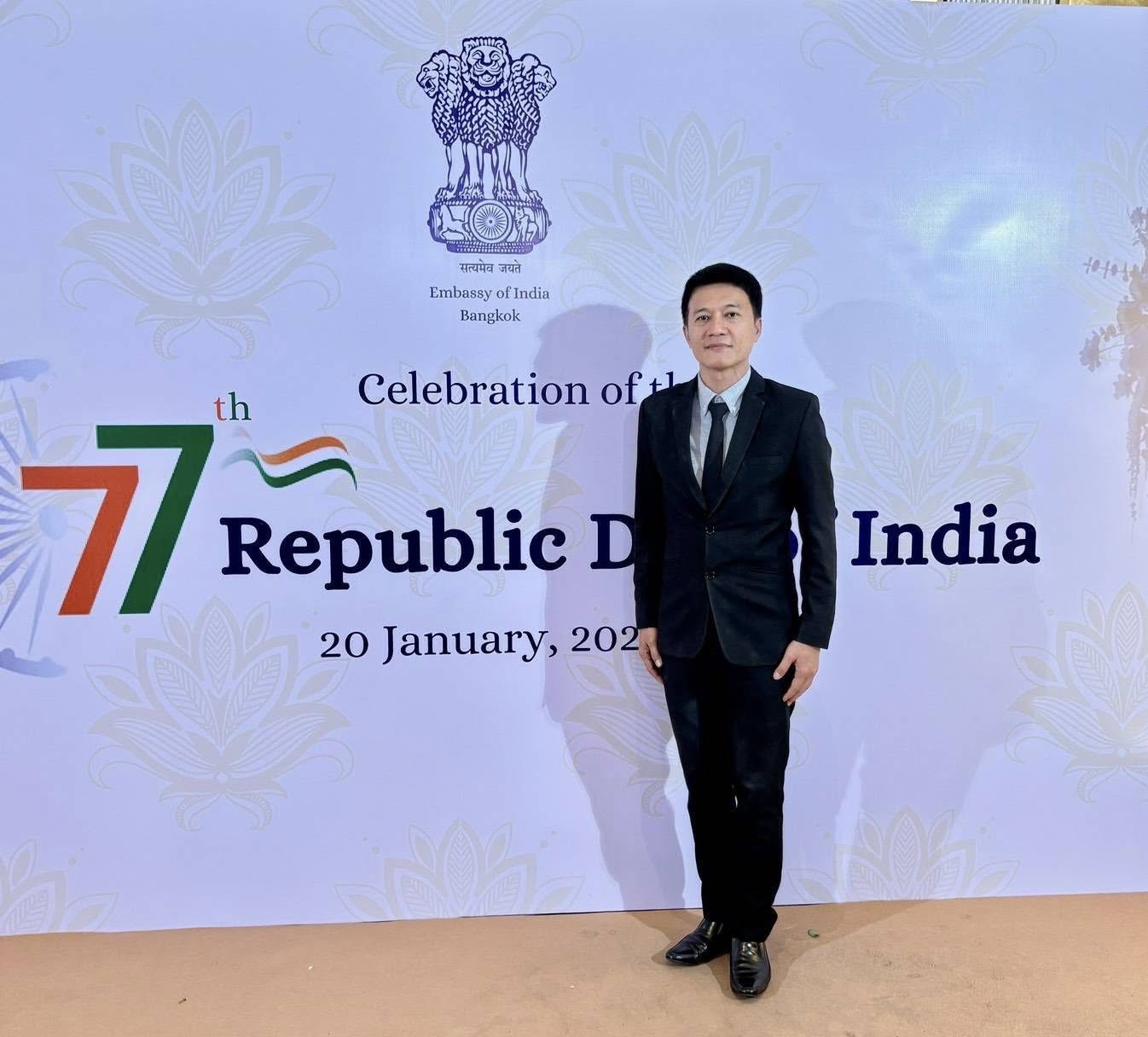 กระทรวงอุตสาหกรรมเข้าร่วมแสดงความยินดีเนื่องในโอกาสครบรอบ 77 ปี วันสถาปนาสาธารณรัฐอินเดีย