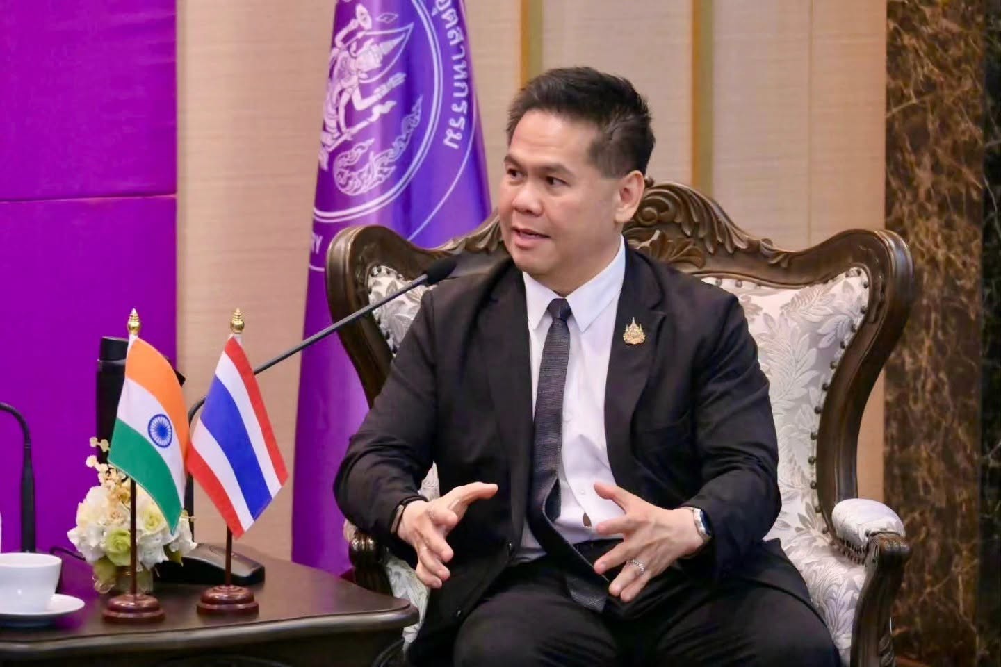 รัฐมนตรีว่าการกระทรวงอุตสาหกรรมให้การต้อนรับเอกอัครราชทูตสาธารณรัฐอินเดียประจำประเทศไทย หารือความร่วมมือด้านเศรษฐกิจและอุตสาหกรรม ส่งเสริมโอกาสทางการค้าการลงทุน ไทย-อินเดีย